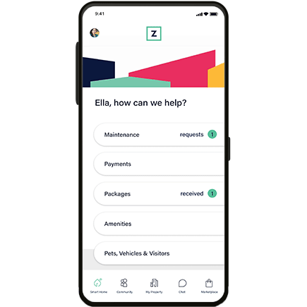 A GIF of Zego, a rent payment software that offers maximum payment flexibility, and whether residents pay rent online, by check, or with cash, all payments are automatically digitized.